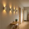 SSC-LUXon LED Wandleuchte TUANI Wandlampe weiß gold Up & Down mit G9 LED 3W warmweiß, Warmweiß Bild 3