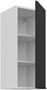 Küchen Hängeschrank 30 cm ARIA Schwarz ultra matt + Weiss matt, hochwertige Fronten mit Anti Fingerprint Beschichtung Küchenzeile Küchenblock Bild 3