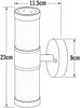 2er-Set Wandleuchten MODENA Up-/Down-Light, GU9, Höhe 23 cm, IP44, opales Glas Bild 3