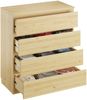 Moderne Holzkommode Holzschrank mit 4 Schubladen Natur Kiefer 90.50-20 Bild 4
