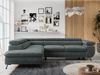 Mks Möbel 'Peter L-form' Ecksofa mit Bettfunktion, Bettkasten & einstellbaren Kopfstützen, Dunkelgrau, Mikrofaser, links Bild 4