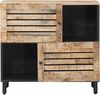 vidaXL Stauraumschränke Braun 80 x 33,5 x 75 cm Massivholz Mango 4018871 Bild 4