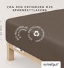 Schlafgut 'PURE BOXSPRING' Spannbettlaken, Jersey-Elasthan, Gummizug: rundum, (1 Stück), Bio-Baumwolle, für Matratzen bis 40 cm Höhe, Sand Deep, L 140x200 cm - 160x220 cm Bild 3