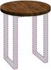 vidaXL Tischplatte Dunkelbraun Ø 70 x 4 cm Massivholz Eiche 42016024 Bild 3