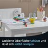 KHG Kindertisch weiß Landhaus für Kinderzimmer, pflegeleichte Oberfläche, robust, kindgerechte Höhe 66 x 51 x 50 cm Bild 3