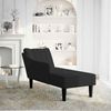 vidaXL Chaiselongue mit Rechter Armlehne Schwarz Samt 4009797 Bild 2