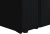 Vente-unique - AMELIA Sessel SamtStoff Schwarz - B 86 cm x H 85 cm x L 120 cm Bild 5