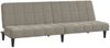 vidaXL Schlafsofa 2-Sitzer Hellgrau Samt 375841 Bild 2