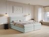 Selsey 'Alegre' Boxspringbett mit Bettkasten, hellgrau, 180x200 cm Bild 2