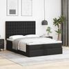 vidaXL Ottoman-Bett mit Matratze Schwarz 140x190 cm Kunstleder 3313001 Bild 3