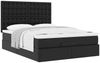 vidaXL Ottoman-Bett mit Matratze Schwarz 140x190 cm Kunstleder 3313001 Bild 4