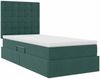 vidaXL Aufbewahrungsbett mit Matratze Dunkelgrün 100 x 200 cm Samt 3372132 Bild 5