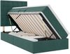 vidaXL Aufbewahrungsbett mit Matratze Dunkelgrün 100 x 200 cm Samt 3372132 Bild 2