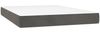 Doppelbett, Polsterbett mit Matratze Samt Dunkelgrau 140x190 cm Bild 5