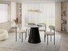 WFL GROUP Esstisch Lamio ausziehbar rund modern mit schwarzen Metallbeinen (MADE IN EU, erhältlich in 2 Größen – 100/120 cm, ausziehbar auf 180/200 cm), platzsparender Tisch für Küche, Esszimmer oder Wohnzimmer Bild 5