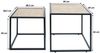 2er-Set Beistelltisch HWC-N88, Kaffeetisch Wohnzimmertisch Loungetisch, Geflecht Rattan-Optik Bild 3