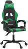 vidaXL Gaming-Stuhl Drehbar Schwarz und Grün Kunstleder [349594] Bild 2