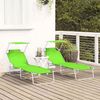 vidaXL Sonnenliege 2 pcs Grün 58 x 188 x 77cm Polyester 42003064 Bild 3
