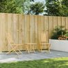 vidaXL Gartenstühle 2 Stk. Klappbar 46x66x99 cm Bambus 368037 Bild 3