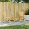 vidaXL Gartenstühle 2 Stk. Klappbar 46x66x99 cm Bambus 368037 Bild 1
