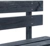 vidaXL Garten-Palettenbank Holz Schwarz 45762 Bild 3