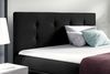 99rooms Primo Boxspringbett 120x200 cm Velours Jasmine Schwarz Bild 4