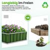 Hochbeet 258x90x30cm verzinkt Garten Pflanzkasten 8 T-Etiketten Grün Bild 5