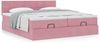 vidaXL Ottoman-Bett mit Matratzen Rosa 180x200 cm Samt 3312079 Bild 4