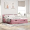 vidaXL Ottoman-Bett mit Matratzen Rosa 180x200 cm Samt 3312079 Bild 3