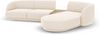 Micadoni Modulares Sofa Miley mit Recamiere 3-Sitzer Rechts Chenille Eden Elfenbein Bild 3