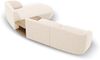Micadoni Modulares Sofa Miley mit Recamiere 3-Sitzer Rechts Chenille Eden Elfenbein Bild 4
