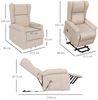 HOMCOM Relaxsessel elektrischer Sessel mit Aufstehhilfe, TV-Sessel mit Liegefunktion Bild 2