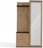 ibonto GARDEROBENSCHRANK DUO Spanplatte Korpus und Fronten Weiß 180 cm Höhe, 50 cm Breite (H 180 x T 35 x B 50 cm) Bild 5