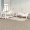 Merax Etagenbett (mit 2 Leiter und 2 Set Lattenrost), Dreier-Etagenbett Hochbett Kiefernholzbett Kinderbett 90x200cm, weiß Bild 3