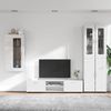 vidaXL TV-Schrankset mit Tür FLORIN 3 pcs Hochglanz Weiß Holzwerkstoff 3397968 Bild 4