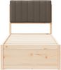 vidaXL Bettgestell mit gepolstertem Kopfteil Taupe 80 x 200 cm 877802 Bild 5