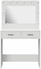 vidaXL Schminktisch mit Speicher Weiß 78,5 x 41 x 135 cm Holzwerkstoff 865028 Bild 5