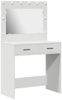 vidaXL Schminktisch mit Speicher Weiß 78,5 x 41 x 135 cm Holzwerkstoff 865028 Bild 2