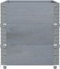 vidaXL Pflanzkasten Grau 100x50 cm Massivholz Kiefer 3295429 Bild 4