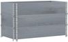 vidaXL Pflanzkasten Grau 100x50 cm Massivholz Kiefer 3295429 Bild 2