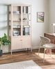 Vitrine mit Glastüren OXTED Metall 80 cm Beige Bild 3