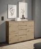 Sideboard >Brest< 2 Türen, 4 Schübe, in Artisan Dekor - 119x84x35cm (BxHxT) Bild 2