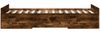 Einzelbettgestell Design für Erwachsene mit Schubladen Räuchereiche 90x190 cm Holzwerkstoff d3721e Bild 5
