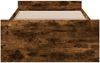Einzelbettgestell Design für Erwachsene mit Schubladen Räuchereiche 90x190 cm Holzwerkstoff d3721e Bild 4