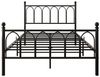 BlingBin Metallbett Metallgestell Funktionsbett Jugendbett Einzelbett LED-Bettrahmen (Metall-Bettrahmen mit Vintage Kopf und Fußplatte, USB-Ladestation, Heavy Duty Stahl Slat Unterstützung, 1-tlg, 120*200 cm, Ohne Matratze, Belastbarkeit maximal: 227KG... Bild 4