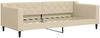 vidaXL Tagesbett Ausziehbar mit Schubladen Creme 90x200 cm Stoff 3197466 Bild 4
