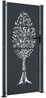 vidaXL Gartentor Anthrazit 100x200 cm Stahl Baum-Design 153159 Bild 2