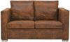 vidaXL Sofa 2-Sitzer 137x73x82 cm Wildleder-Optik 244702 Bild 2