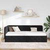 vidaXL Eckbettgestell Schwarz 90 x 200 cm Samt 42016538 Bild 4