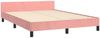 vidaXL Bettgestell mit Kopfteil Rosa 140x190 cm Samt 3126000 Bild 5